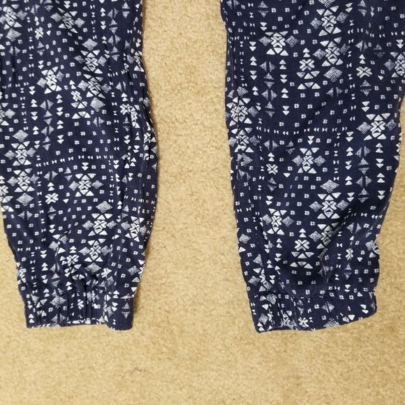 Hollister jumpsuit Small strapless geometric Aztec tribal print ruffle boho - Picture 3 of 12